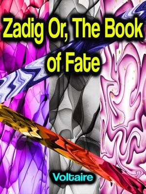 cover image of Zadig Or, the Book of Fate